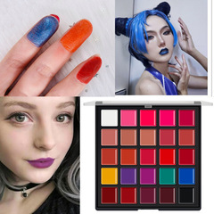 Cross-border beauty 25-color lipstick palette, matte lip gloss, waterproof and moisturizing makeup set, no logo