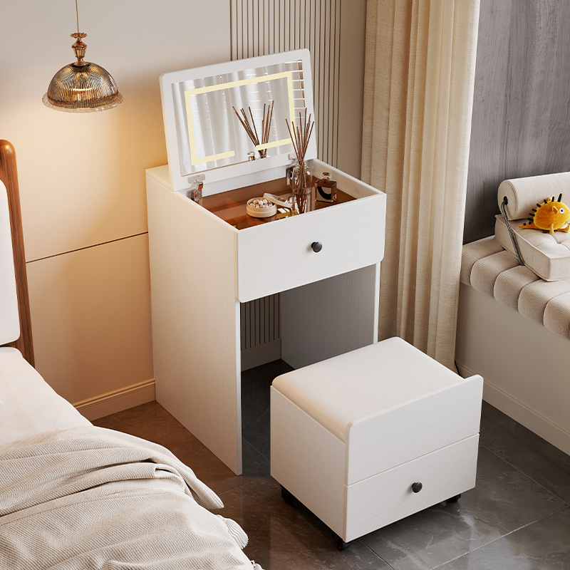 Dressing Table Bedroom Small Bedside Storage Cabinet Integrated Modern Simple Dressing Table Mini Flip Dressing Table New Style