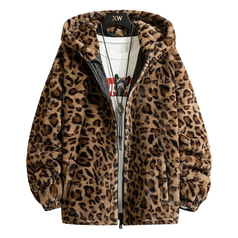 Abrigo para estudiantes masculinos moda estilo coreano guapo piel ropa de invierno visón piel de cordero abrigo de lana para adolescentes