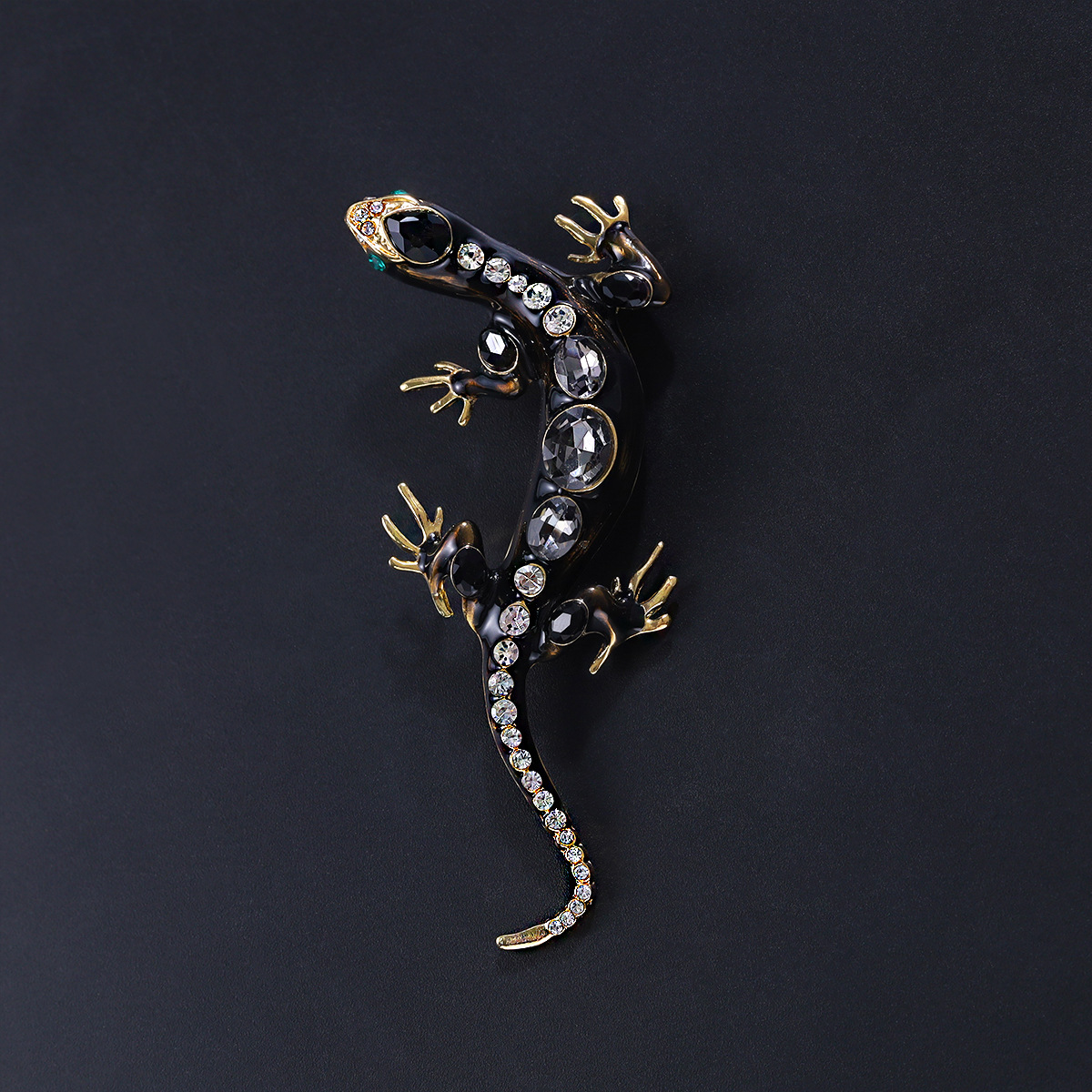 Vintage Lizard Lapel Pin For Men European Style Brooch Accessory_voghion.com