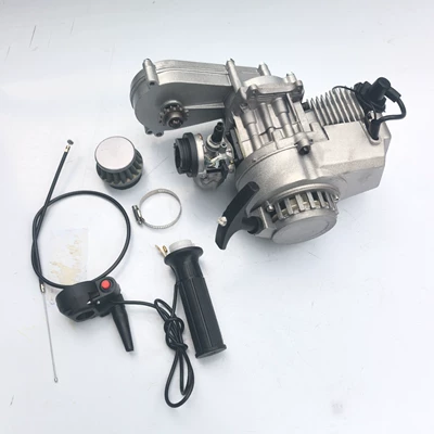 47/49Cc kiçik off-road iki-taktlı benzin mühərriki, gümüşü