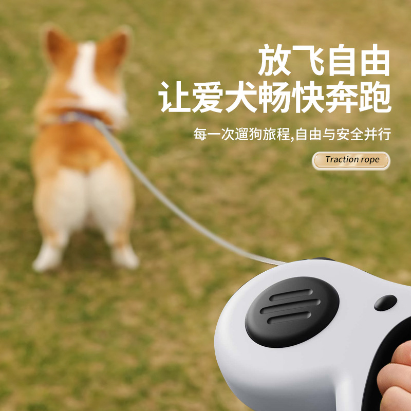 Nuevo producto mejora para perros cuerda de tracción telescópica libre anticolisión cuerda para pasear perro cuerda de tracción telescópica automática anti-liberación