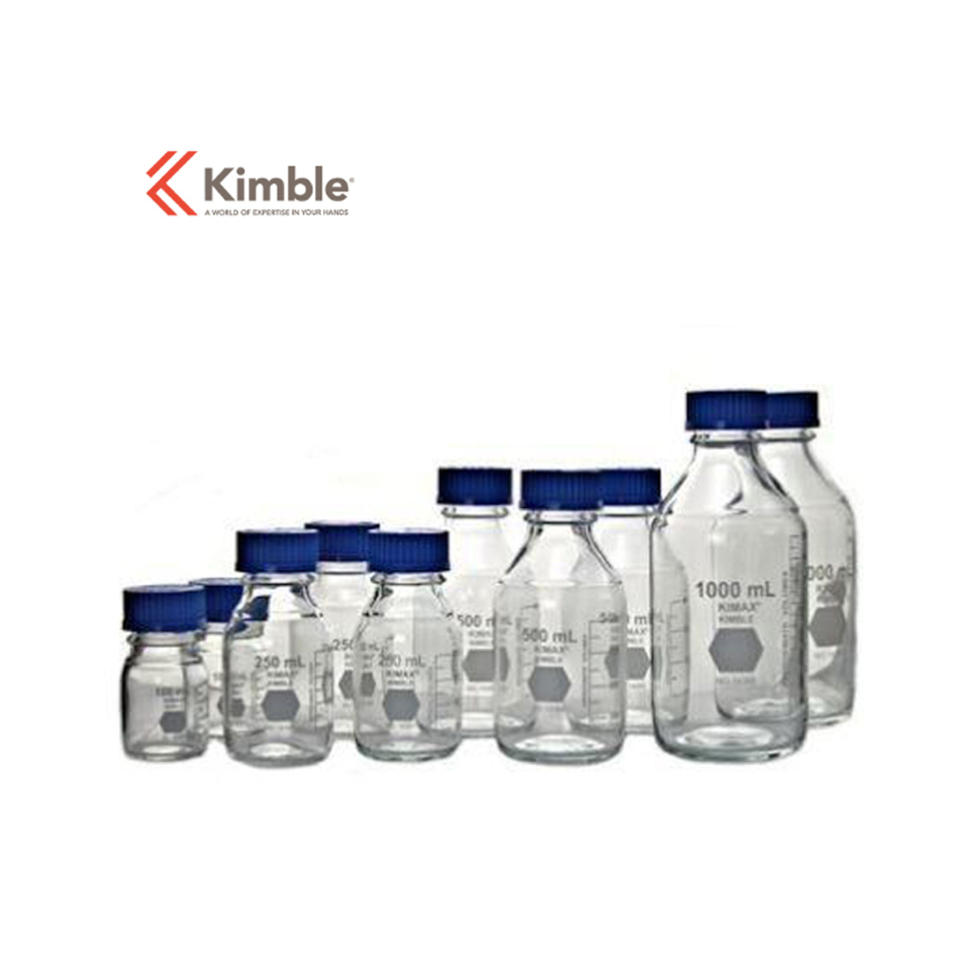 Kimble 14395-1000 1000ml蓝盖玻璃试剂瓶，10个/箱