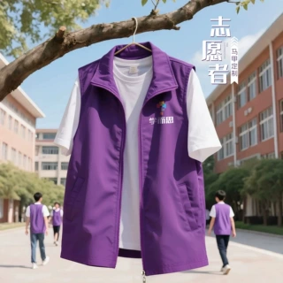 马甲定制印logo工作服校园志愿者教培托管广告活动宣传工装背心男