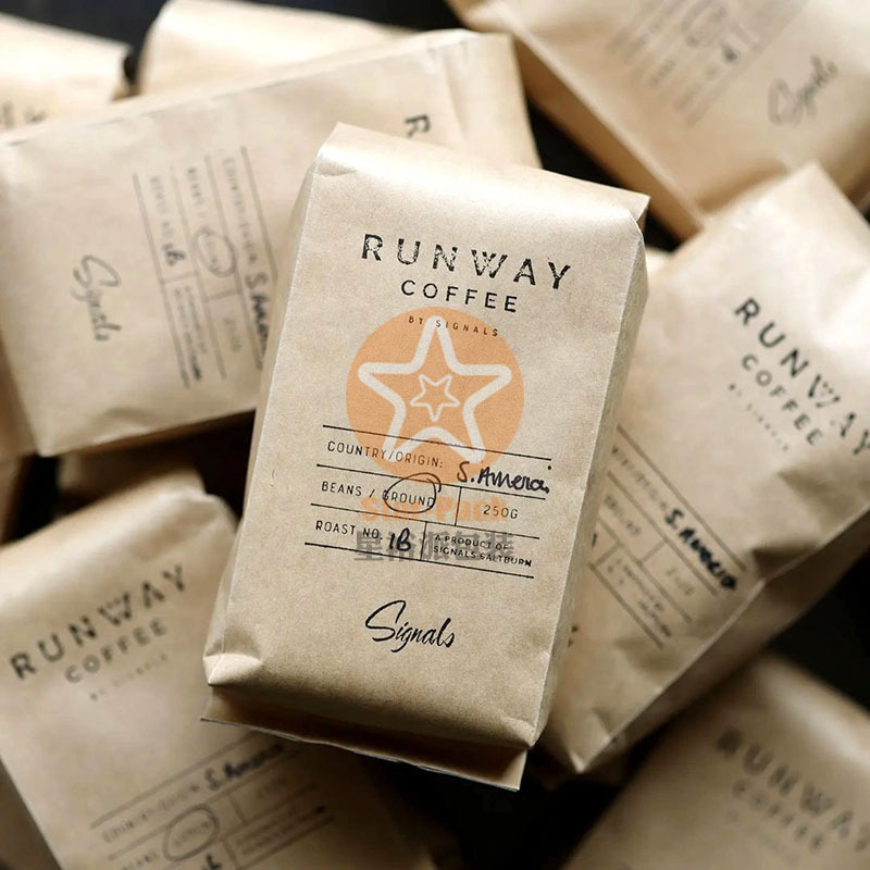 带排气阀创意咖啡袋自封自立袋