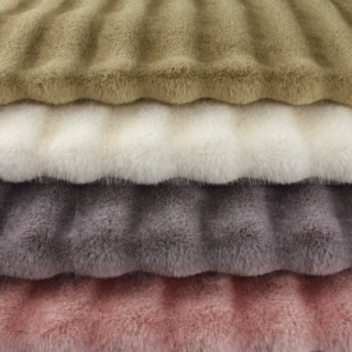 阳离子竖条高低毛仿雕绒龙猫服装面料宠物窝抱枕坐垫套鞋材布料