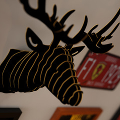 Polymer A11 large retro combination photo frame wall LED light strip industrial style LOF luminous decorative painting photo wall