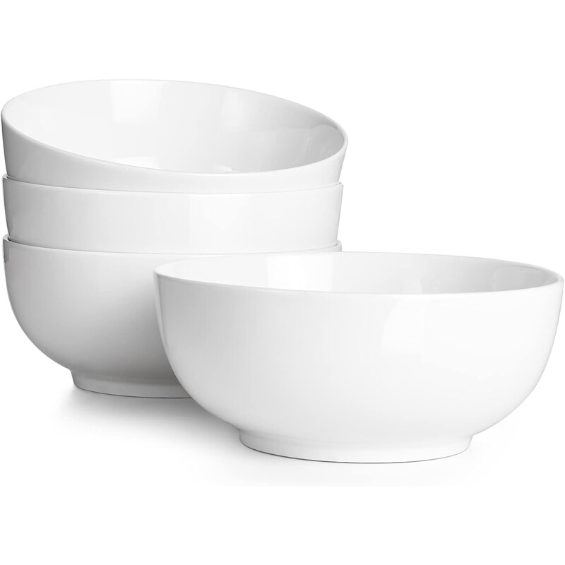 36 oz Large Ceramic Soup Bowl, White Deep Bowl for Home Use, Suitable for Cereal, Salad, Soup, and Noodles, Kitchen Tableware Storage Tray 36 oz Large Ceramic Soup Bowl, White Deep Bowl for Home Use, Suitable for Cereal, Salad, Soup, and Noodles, Kitchen Tableware Storage Tray