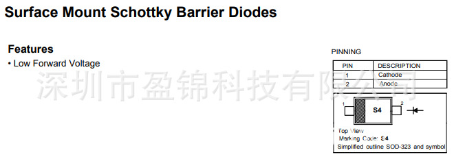 SD103AWS-SD103CWS 肖特基二极管 40V 350mA SOD-323 现货库存