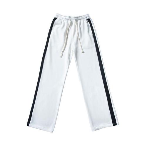 Men's sport pants, tie-dye striped casual pants, Korean style, trendy, youth straight-leg long pants, loose wide-leg pants