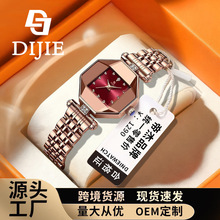 时尚高级女士手表新款小方表高档防水石英表直播外贸爆款一件代发