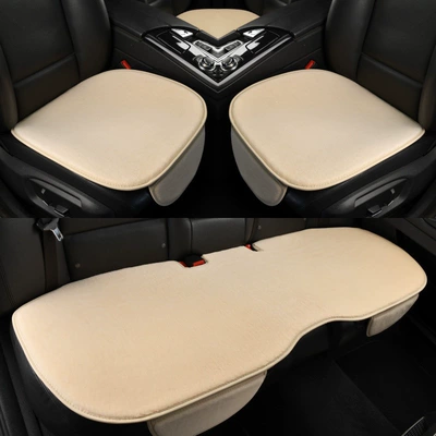Wool pad – strip for three-person rear seat cushion - pure-wool-three-piece-seat-cushion-set-beige