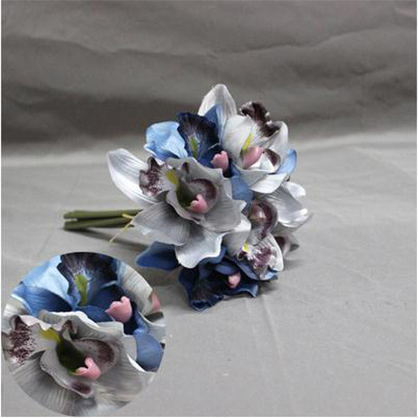 Simulation foreign cricket orchid fake flowers landed on the ground…