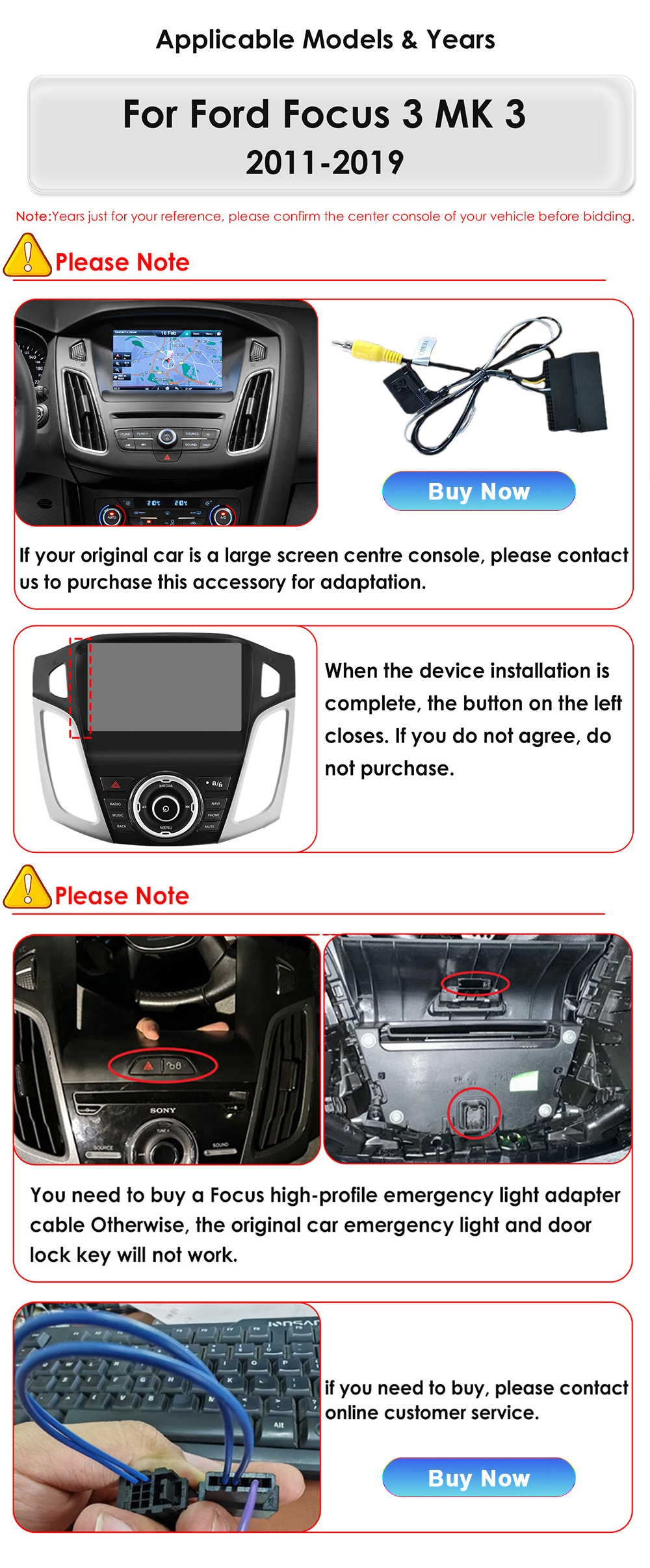 Suitable for 11-17 Ford Focus Mk3 Android Smart Navigation Bluetooth Gps Reversing Image All-In-One Machine