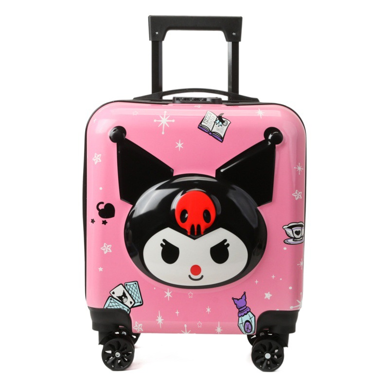 Children's trolley case universal wheel 3D cartoon boarding case 18-inch cute luggage password suitcase wholesale