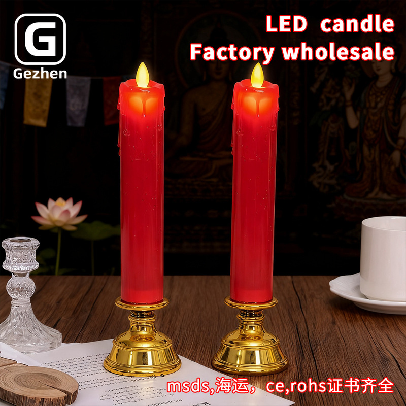 Battery-Operated Led Electronic Candle Lights for Home Use, Smokeless Electric Candles for Offering, Buddha Candle Holders, Everlasting Lamps for Home Use Battery-Operated Led Electronic Candle Lights for Home Use, Smokeless Electric Candles for Offering, Buddha Candle Holders, Everlasting Lamps for Home Use
