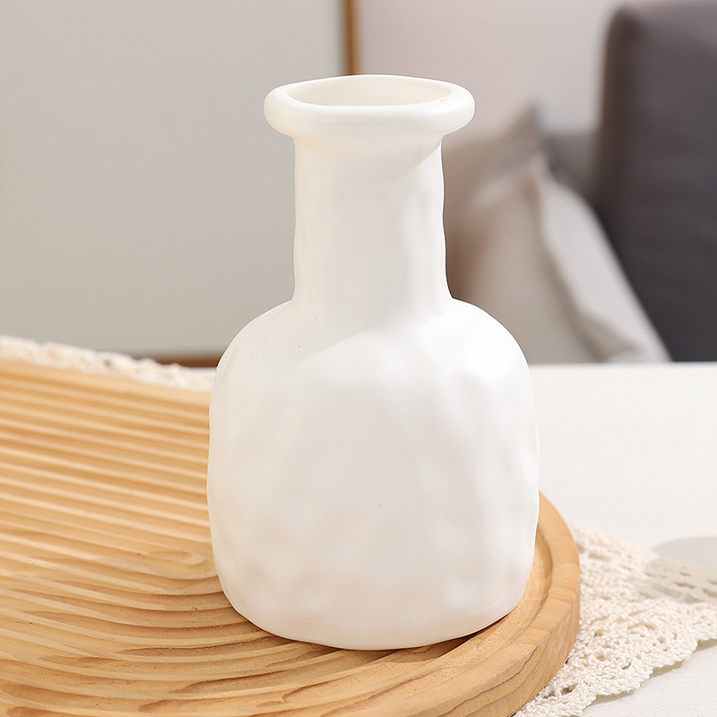 人気のパイナップル柄プラスチック装飾水波模様花瓶、落下防止麻紐付き折り紙花瓶、リビングルーム用軽奢装飾品