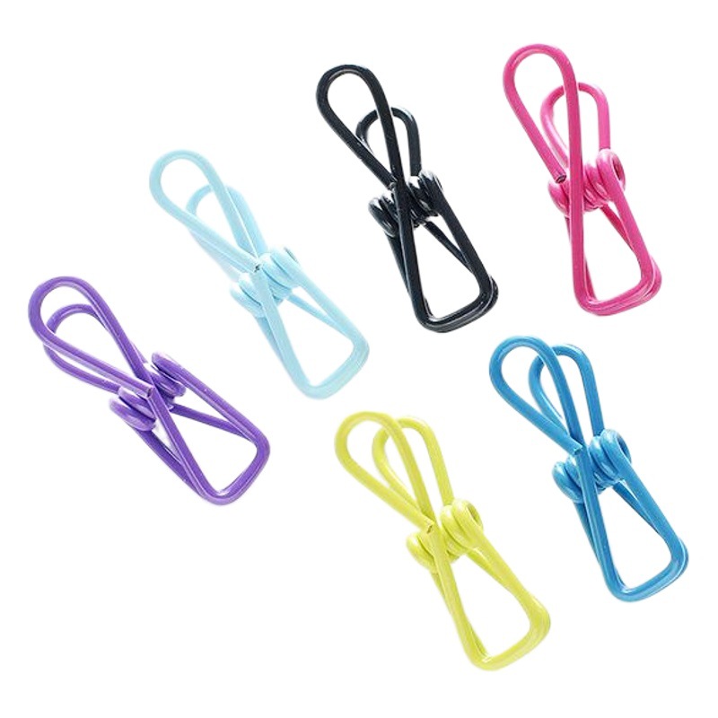 10 piezas colorido multi-funcional ropa de secado clip fijo foto clip creativo antideslizante ropa clip de sellado