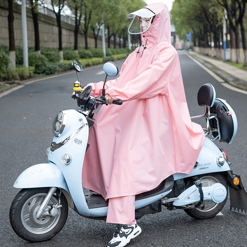 Raincoat for Electric Vehicles and Motorcycles, Men's Long Full-Body Rainproof Single Suit for Adults with Sleeves, Women's Cycling Poncho Raincoat for Electric Vehicles and Motorcycles, Men's Long Full-Body Rainproof Single Suit for Adults with Sleeves, Women's Cycling Poncho