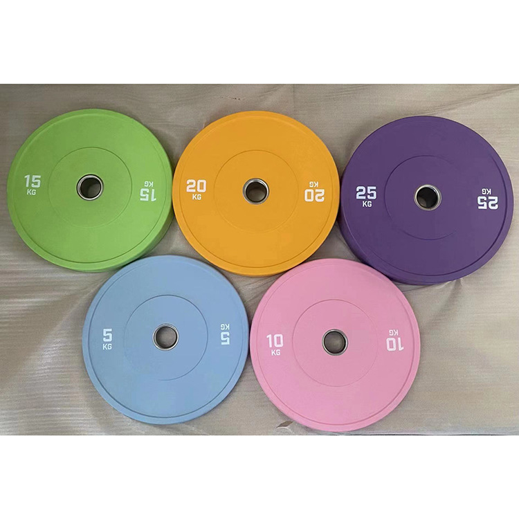 Gym household macaron color barbells professional competitive film…