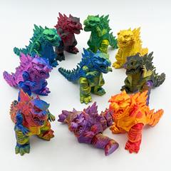 3D打印冰霜哥斯拉模型桌面摆件工艺品变形手办男生爆款玩具礼物