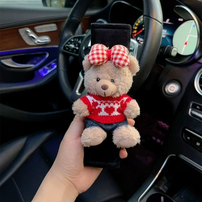 pad cute cartoon safety belt – Seat belt shoulder pad - upgraded-standing-bear-12-ice-silk-safety-belt-shoulder-pads