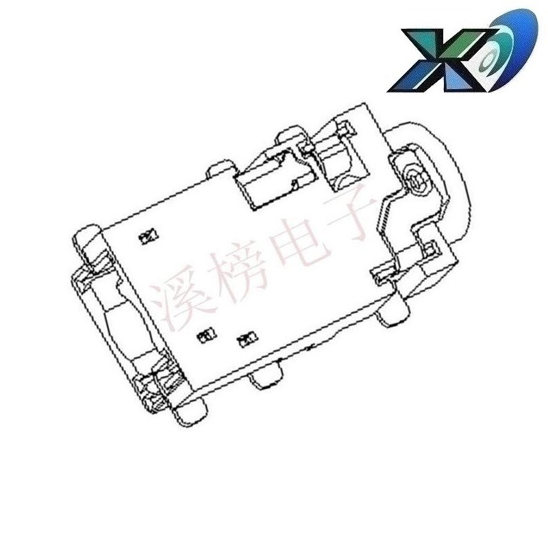2.5音频插座 沉板4极 2.5声频插座 沉板4节 4极2.5耳机插座 沉板