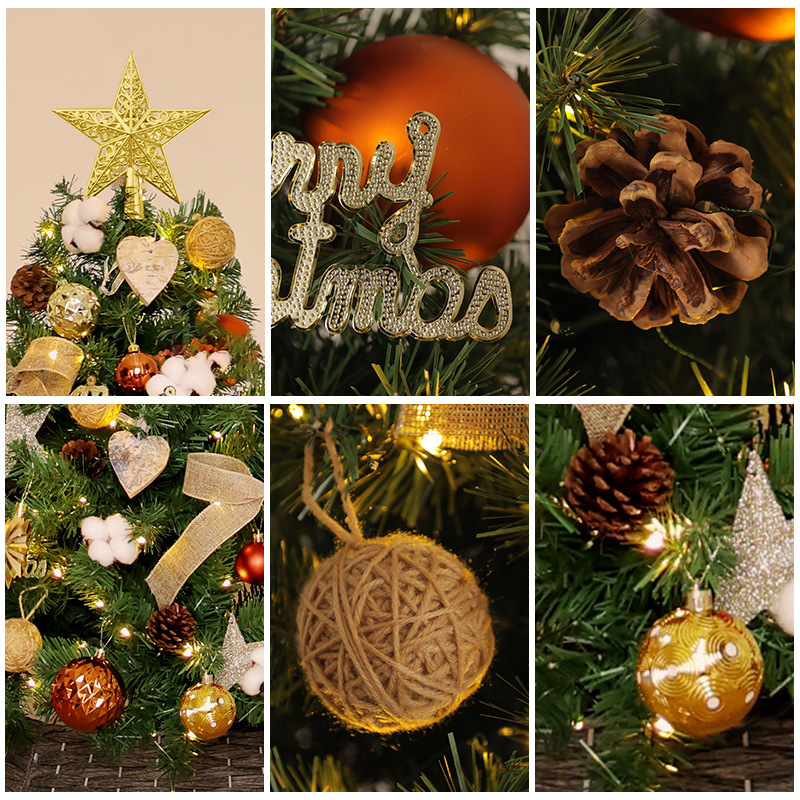 2025 nuevo árbol de Navidad a gran escala paquete de simulación de cifrado decoración de Navidad doméstica sala de estar DIY decoración escena