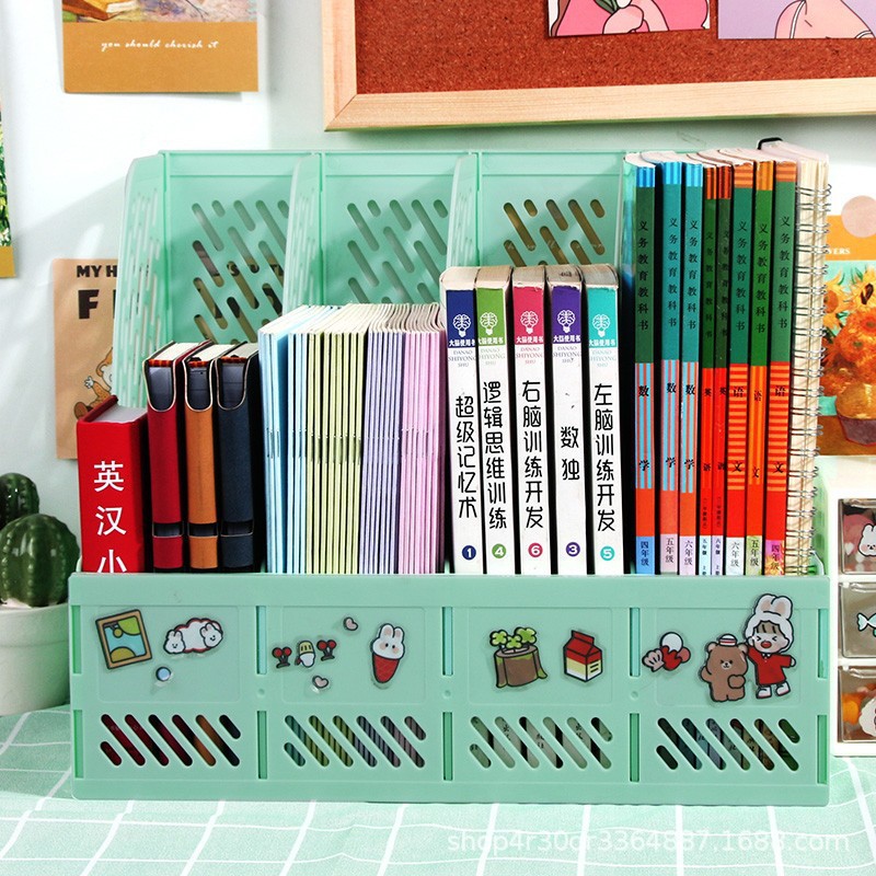 4개의 그리드 녹색 막대