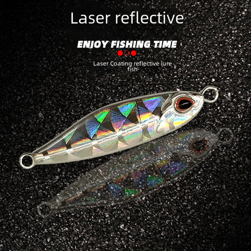 Lure Iron Plate Baits Laser 10g 14g 21g 28g Iron Plate Lead Fishing Baits Lure Iron Plate Naked Plate Bionic Baits Artificial Baits Batch