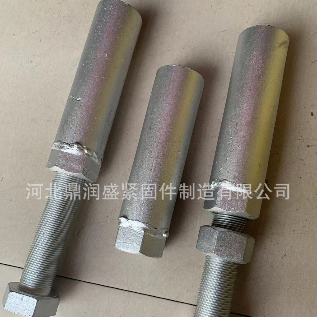 台车粗牙丝杠 塔吊丝杠正反扣 50*8*800丝杠现货 含圆螺母打孔