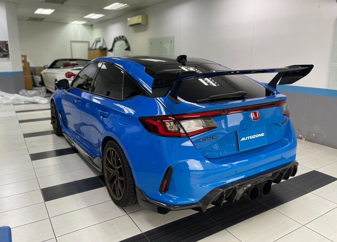 Suitable for Honda 11Th Generation Civic Fl5 Type R Upgraded Carbon Fiber Rear Lip Modification Ad Style Rear Bumper Lip