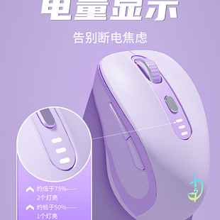 Wireless Mouse Bluetooth Silent Silent Charging Game E-Sports Desktop Laptop Office General Girls and Boys