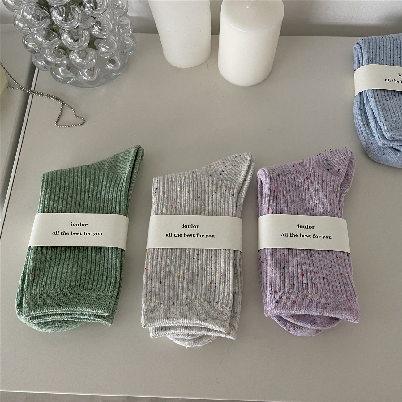 Frau Mode Einfarbig Baumwolle Ankle Socken display picture 1