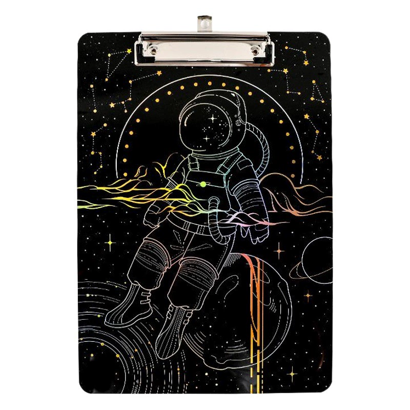 Лазерное бронзирование Высокопрозрачный акриловый зажим для книжной доски Dream Realm Hua Series Тестовая бумажная папка Бумажные канцелярские принадлежности