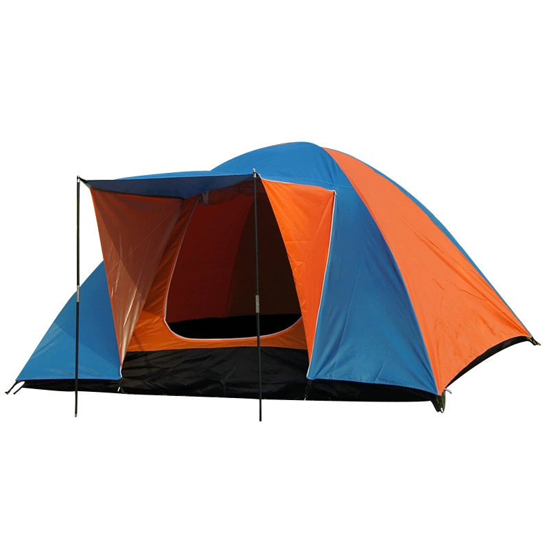 Double-layer windproof handheld tent for hiking