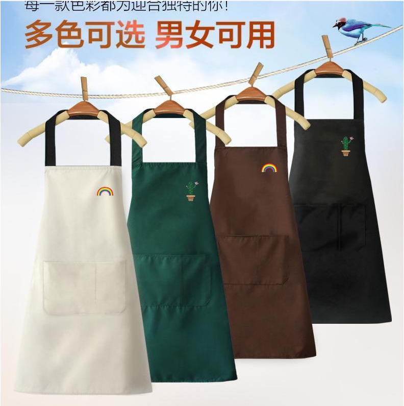 かわいい韓国版エプロン家庭用果物の仕事は腰を囲んで防水して油を防ぎます。|undefined