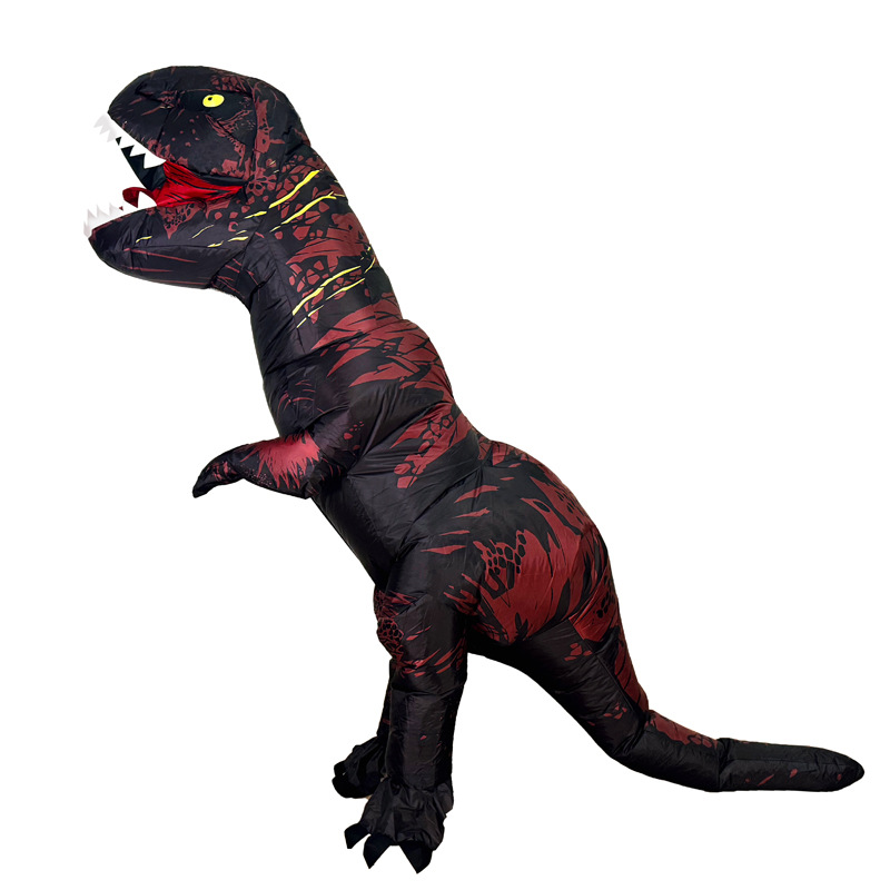Venta caliente Traje inflable transfronterizo Dinosaurio de Halloween Alien Tyrannosaurus Rex Dress Up Ropa de actuación divertida Decoración de fiesta