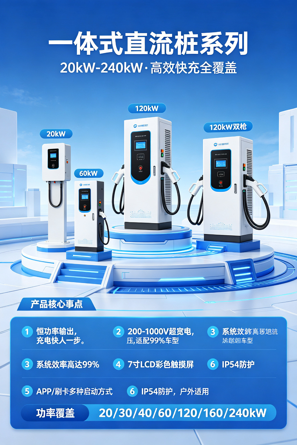 14kW dual-port commercial shared electric vehicle charging station, integrated charging pile with scan code, card swipe, and password charging, smart home use