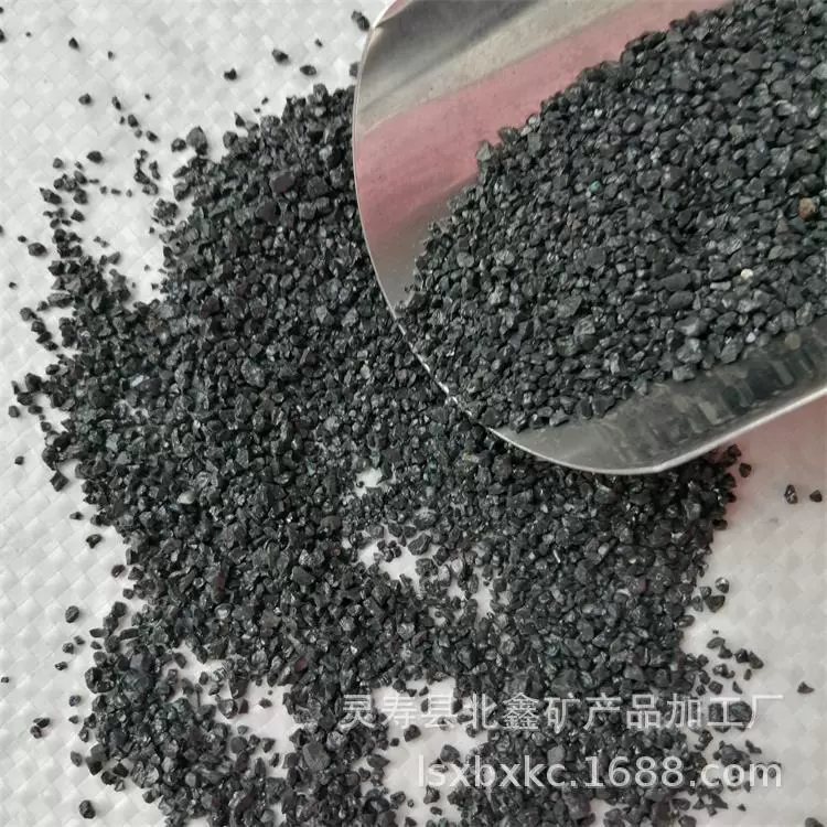 Дно аквариума Песочный аквариум Декоративный пейзаж Ярко-черный песок Мятное растение Черный кристаллический песок Водная трава Выращивание черного золота Песок