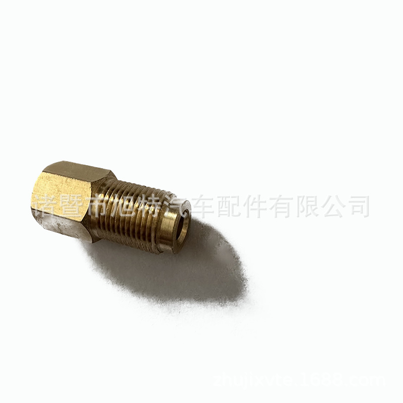 M10X1 inner-M12 * 1 Outer Brass connector wholesale copper accessories tubing conversion joint brake pipe cross-border