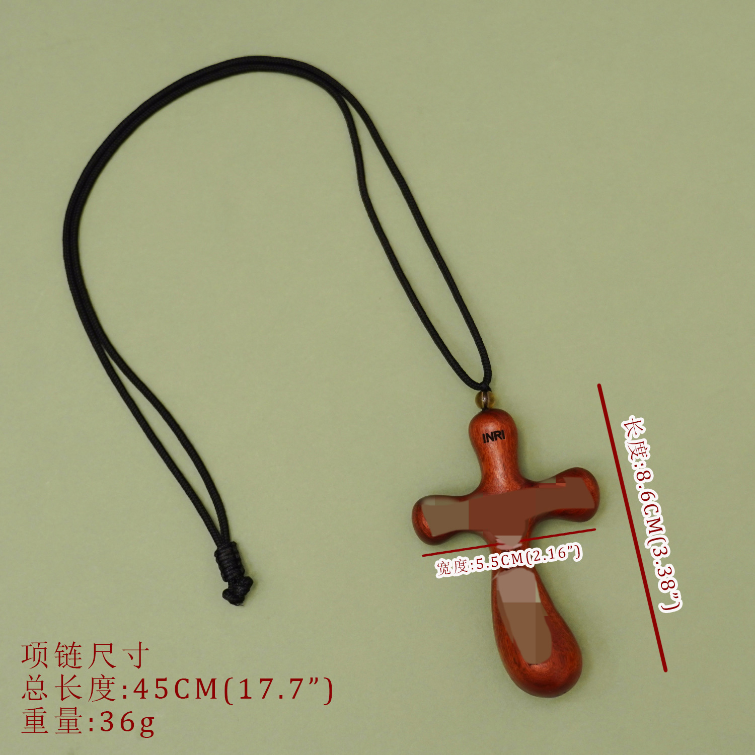 Car Pendant Cross, Sandalwood Pendant, Wood Carving Craft Gift Jewelry Necklace Gs096