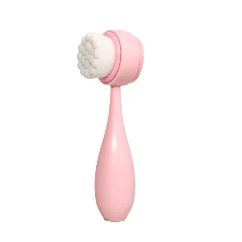 双面洗脸刷黑头清洁洗脸仪洁面刷软毛洁面硅胶洗脸刷美妆工具