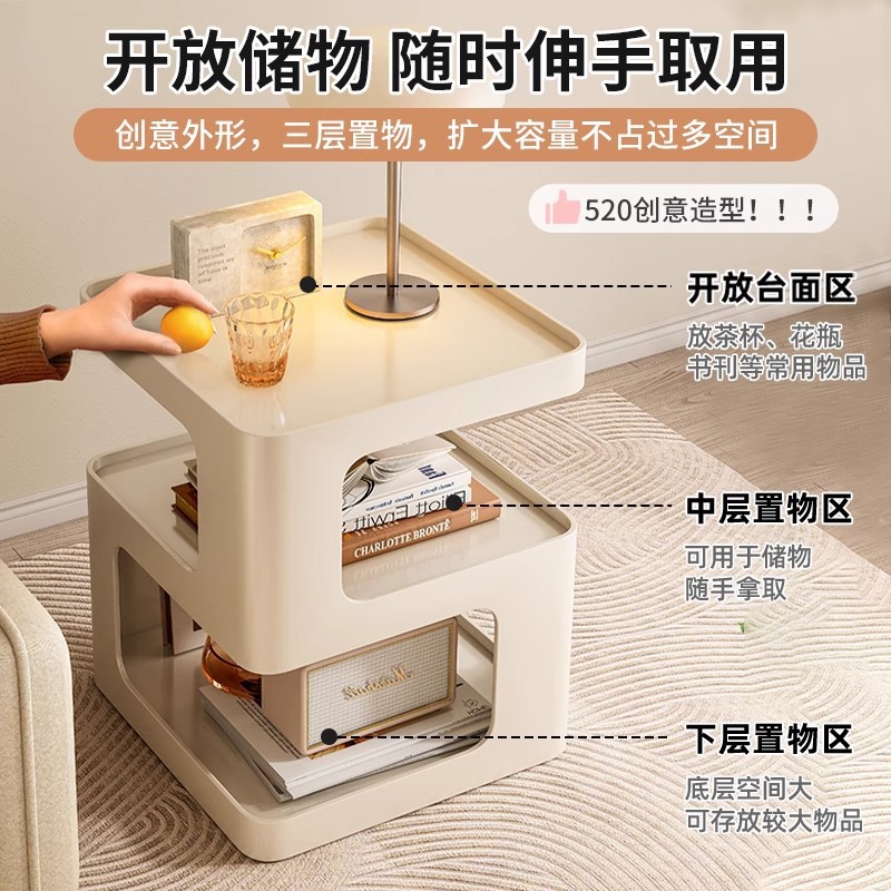 Tabernita de cama de hierro forjado dormitorio doméstico simple alternativa moderna pequeña crema de viento unos pocos estantes creativos gabinetes