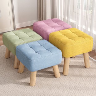 Lsmall Stool Home Living Room Sofa Stool Coffee Table Stool Simple Soft Bag Stool Doorway Shoe Changing Stool Low Stool Small Stool