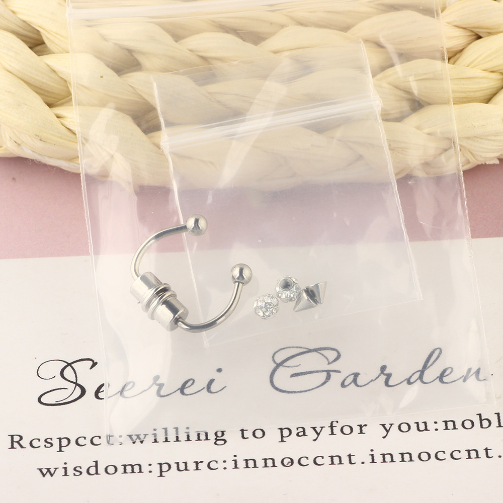 Simple Style Geometric Stainless Steel Nose studs 1 Set