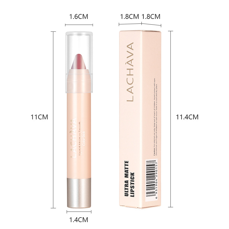 Heißer Verkauf LACHAVA 8 Farbe Matte Lippenstift Stift Wasserdicht Antihaft Tasse Lipliner Linie Haken Lip Pen Make-Up_voghion.com