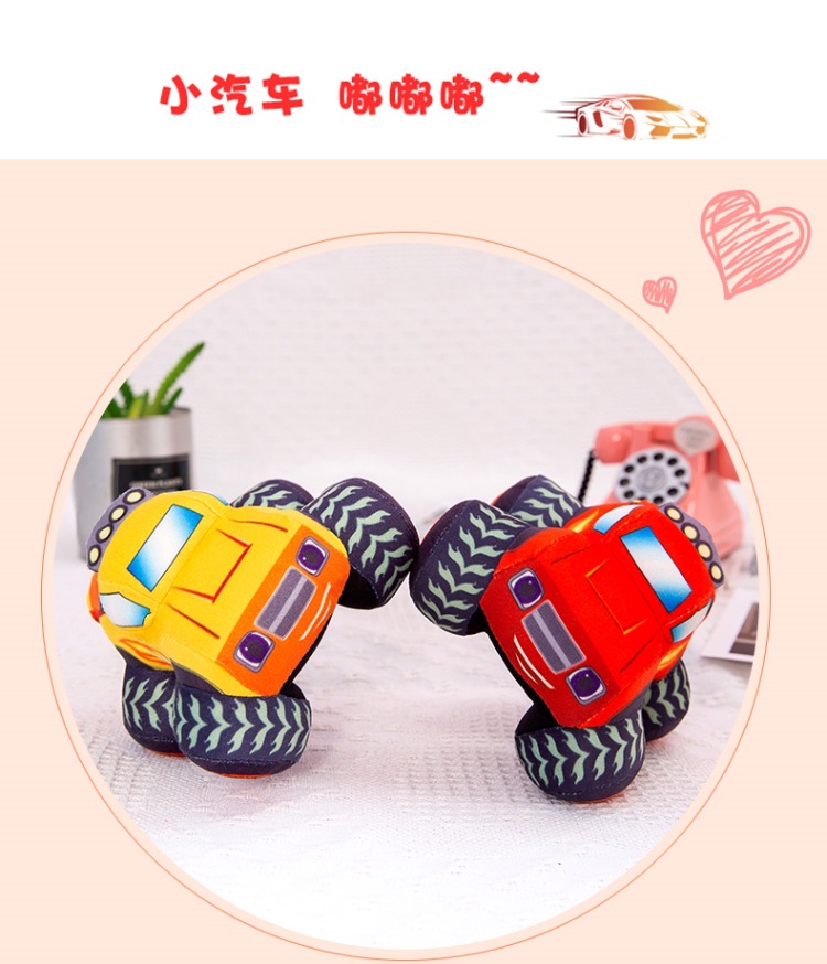 Manufacturer Wholesale Off-Road Vehicle Plush Toy Car Pillow Cute Doll Little Boy Birthday Gift Claw Machine Prize