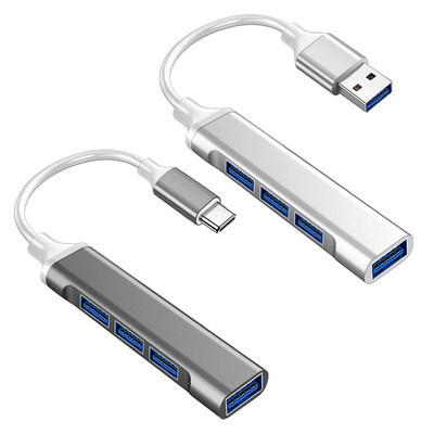 Type-c/USB Four HUB Brancher Four Expand aluminium alloy OTG Hub One to four Expand