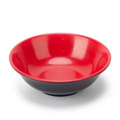 Black and Red Double Color Melamine Overlapping Edge Restaurant Hotel Congee Rice Noodle Soup Bowl Ramen Bowl Canteen Tableware Wholesale